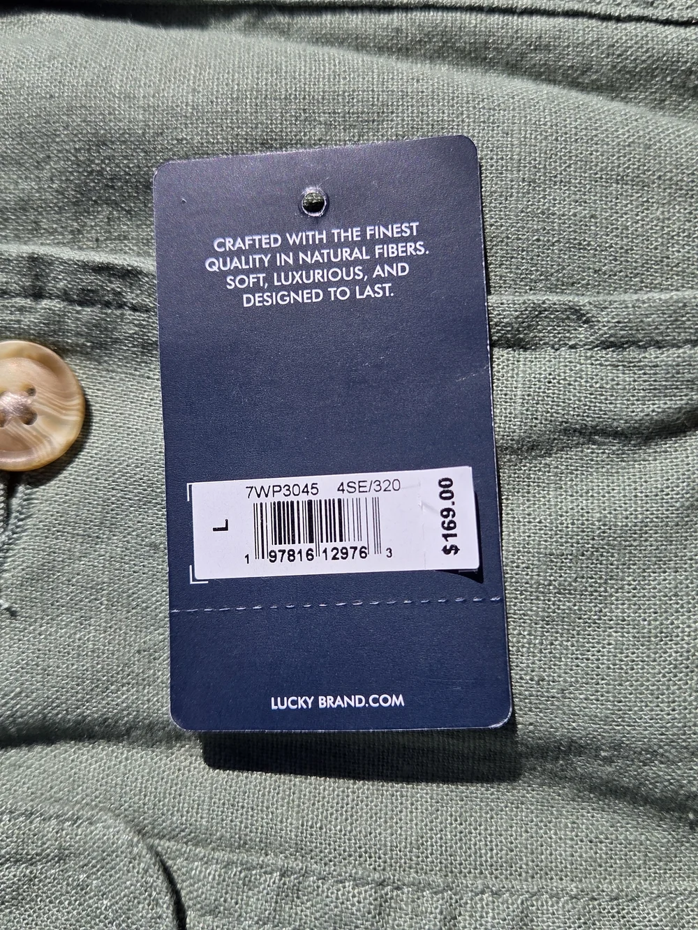 Lucky Brand Moss Green Utility Jacket with Button Front - Picture 7 of 16